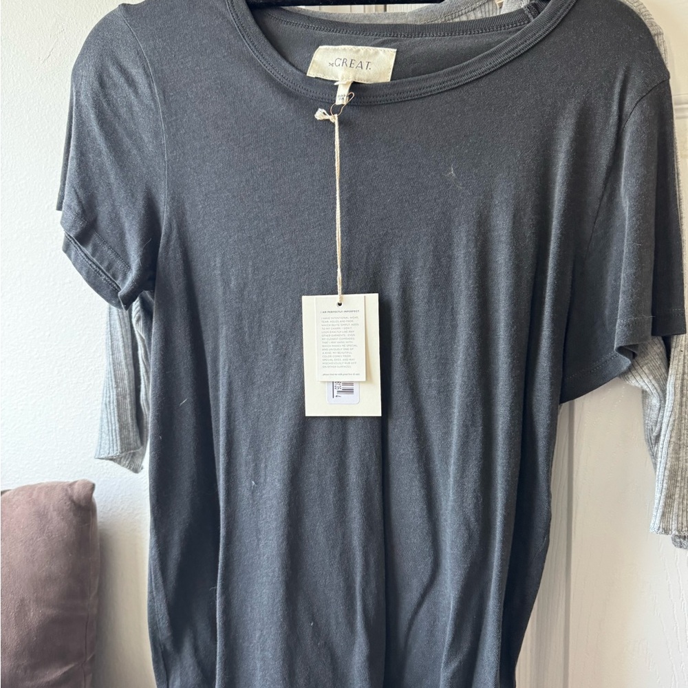The Great “Undershirt” Washed Black T-Shirt size 3 (Large)! NTW